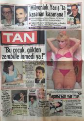 Tan Gazetesi - 17 Eylül 1986 - Bu Çocuk Gökten Zembille İnmedi Ya! (Doğum Günü)