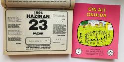 23 Haziran 1996 hediyelik orijinal Şahkulu takvim yaprağı (Cin Ali kitabı hediyeli:)