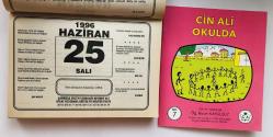 25 Haziran 1996 hediyelik orijinal Şahkulu takvim yaprağı (Cin Ali kitabı hediyeli:)