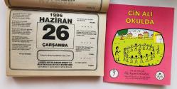 26 Haziran 1996 hediyelik orijinal Şahkulu takvim yaprağı (Cin Ali kitabı hediyeli:)