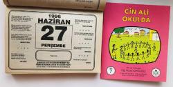 27 Haziran 1996 hediyelik orijinal Şahkulu takvim yaprağı (Cin Ali kitabı hediyeli:)
