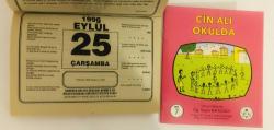 25 Eylül 1996 hediyelik orijinal Şahkulu takvim yaprağı (Cin Ali kitabı hediyeli:)
