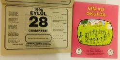 28 Eylül 1996 hediyelik orijinal Şahkulu takvim yaprağı (Cin Ali kitabı hediyeli:)