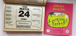 24 Mayıs 1996 hediyelik orijinal Şahkulu takvim yaprağı (Cin Ali kitabı hediyeli:)