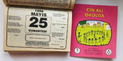 25 Mayıs 1996 hediyelik orijinal Şahkulu takvim yaprağı (Cin Ali kitabı hediyeli:)