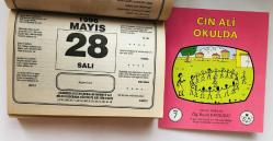 28 Mayıs 1996 hediyelik orijinal Şahkulu takvim yaprağı (Cin Ali kitabı hediyeli:)