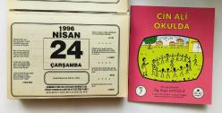 24 Nisan 1996 hediyelik orijinal Şahkulu takvim yaprağı (Cin Ali kitabı hediyeli:)