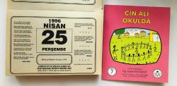 25 Nisan 1996 hediyelik orijinal Şahkulu takvim yaprağı (Cin Ali kitabı hediyeli:)