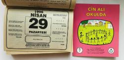 29 Nisan 1996 hediyelik orijinal Şahkulu takvim yaprağı (Cin Ali kitabı hediyeli:)