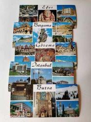 8 ADET BÜYÜK BOY DOĞAN KARDEŞ MUHTELİF KARTPOSTAL...
