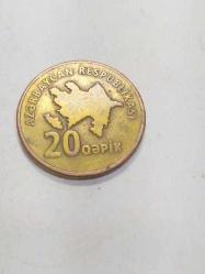 P22--MADENİ PARA AZERBAYCAN 20 KAPİK