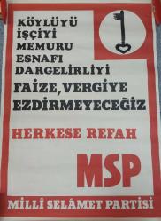 Efemera - Milli Selamet Partisi Afiş - kitantik - kitaLog