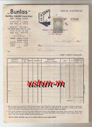 1948 BUNTAŞ BURSA UMUMİ NAKLİYAT T.A.Ş. FATURA....