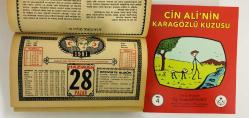 28 Haziran 1981 hediyelik orijinal Kızılay takvim yaprağı (Cin Ali kitabı hediyeli:)