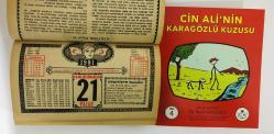 21 Haziran 1981 hediyelik orijinal Kızılay takvim yaprağı (Cin Ali kitabı hediyeli:)