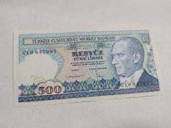 PR106--D893--896 SERİ DÖRT ADET--KAĞIT 500 TÜRK LİRASI-çok temiz