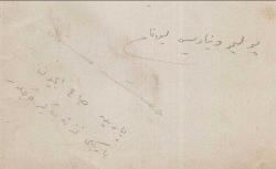 ARKASI ESKİ TÜRKÇE YAZILI ÜÇ KİŞİLİK FOTOĞRAF...