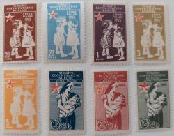 1955 TÜRKİYE ÇOCUK ESİRGEME KURUMU ŞEFKAT PULLARI MNH TAM SERİ CC2RR1 2024 KATALOK DEĞERİ;500.00TL NADİR
