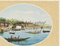 Tebrik Kartı: XIX. Yüzyılda İstanbul, Bebek Koyunda Kayıkçılar ve Dalyan