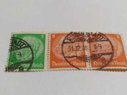 P5-4-8-1938 DAMGALI ALMANYA REİCH DÖNEMİ PULU-3 ADET