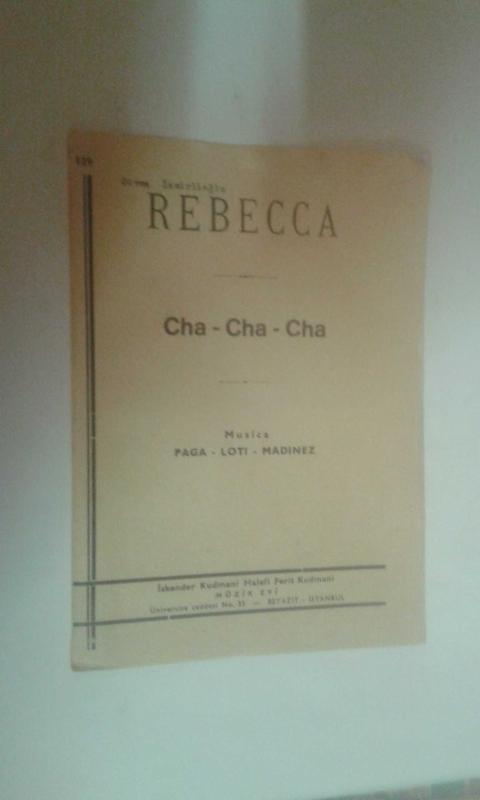 Nota REBECCA CHA CHA CHA MUS CA PAGA LOT MADINEZ kinci El