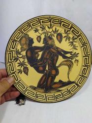 T3-----YUNAN EROTİK ANTİK FİGÜRLÜ SERAMİK DUVAR TABAĞI