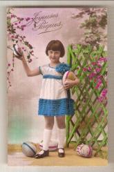 PASKALYA YUMURTALARI VE ÇOCUK KARTPOSTALI...