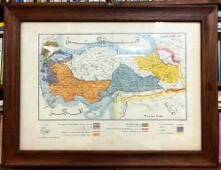 Efemera - ORİJİNAL 1927 TARİHLİ OSMANLICA TÜRKİYE HARİTASI MUSTAFA KEMAL ATATÜRK'ÜN HAZIRLADIĞI NUTUK İÇİN VİYANADA BASILMIŞTIR 80 X 60 CM - kitantik - kitaLog