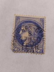 P,5-7-9- 1945-DAMGALI FRANSA PULU 2,25 F-CERES MAZELİN