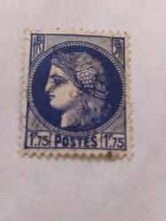 P,5-7-9- 1945-DAMGALI FRANSA PULU 1,75 F-CERES MAZELİN