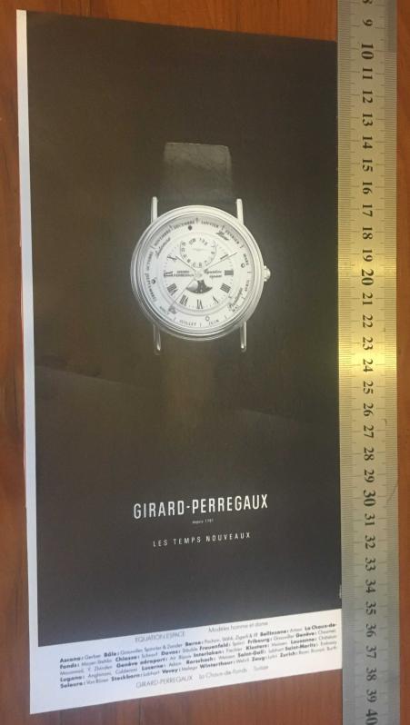 Girard Perregaux Saat Reklam Efemera kitantik 6162311000876