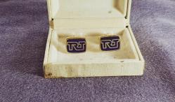 ESKİ - TRT KOL DÜĞMESİ - ROZET - MADALYA KUTULU ÇOK NADİR ÇIKAR B5639