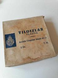 YILDIZLAR PLASTİK AKRİLİK GÖNYELERİ ESKİ TİP KARTON KUTUSUNDA