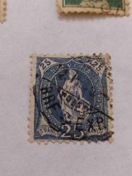 P7-6-6-1939-İSVİÇRE POSTA PULU 25FR-EXPRES DAMGALI