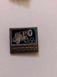 R35--SSCB SOVYET DÖNEMİ YAKA İĞNESİ--ASKERİ TOP