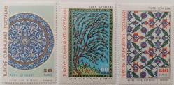 1966 TÜRK ÇİNİLERİ SERİSİ ORİJİNAL TAM SERİ MNH T1ÜRR2