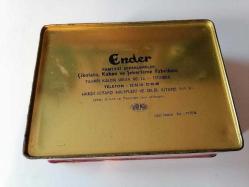 ENDER FANTAZİ ŞEKELEMELER ESKİ DÖNEM TENEKE KUTU..