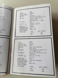 1991 MASON DEVRİM LOCASI ALFABETİK SIRALI İSİM VE ADRES DEFTERİ...