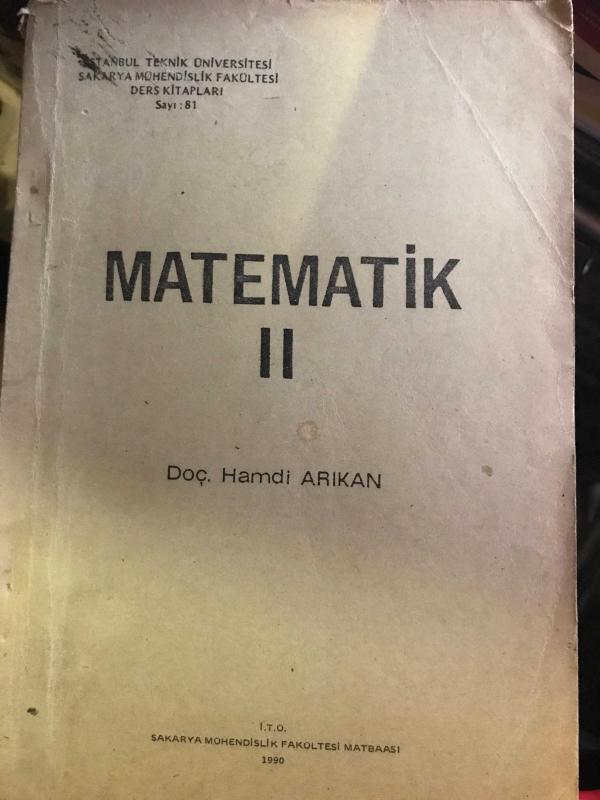 Matematik ll Hamdi ar kan kinci El Kitap kitantik