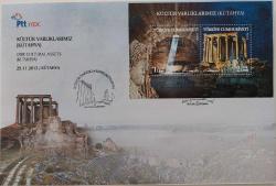 2012 KÜLTÜR VARLIKLARIMIZ KÜTAHYA ANMA BLOĞU ORİJİNAL FDC İLK GÜN ZARFI SS2B 2024 KATALOK DEĞERİ;75.00TL NADİRDİR