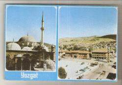 YOZGAT ÇİFT PENCERELİ ESKİ KARTPOSTAL...
