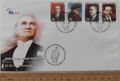 2010 ATATÜRK KONULU SÜREKLİ POSTA PULLARI FDC İLK GÜN ZARFI 2024 KATALOK DEĞERİ;850.00TL RAA1A NADİRDİR