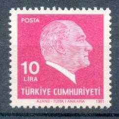 1981 ATATÜRK SÜREKLİ POSTA PULU 2935