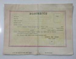 Efemera - Boş Bonservis Kağıdı - kitantik - kitaLog