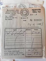 TÜM TÜRKİYE'DEN LOKANTA PERAKENDE FİŞLERİ LOTU...