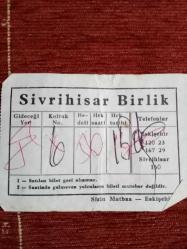 Efemera - Sivrihisar Birlik - kitantik - kitaLog