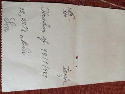 Gaz Karnesi koçanı ve evrakları lotu 1928-33 arası