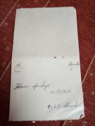 Benzin karnesi koçanı ve makbuzu lotu 1929-1932