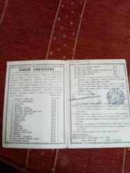 Efemera - Taksi Tarifesi -Antalya -1979 - kitantik - kitaLog