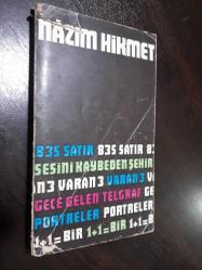 835 SATIR, SESİNİ KAYBEDEN ŞEHİR, VARAN 3, GECE GELEN TELGRAF, PORTRELER, 1+1=BİR - NAZIM HİKMET